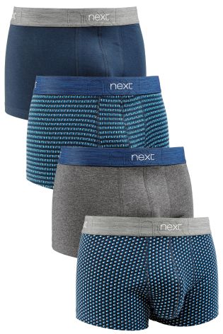 Blue Mix Hipsters Four Pack